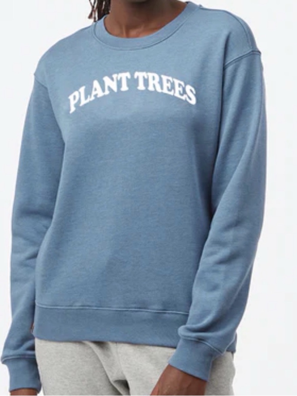 Tentree 'PLANT TREES' Graphic Crewneck Long-sleeve Sweatshirt Size M